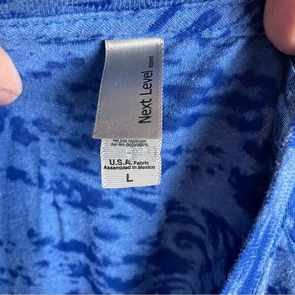 Def Leopard blue Burnout Short Sleeve Pour Some Sugar Jr Large Women's Small - Picture 6 of 8